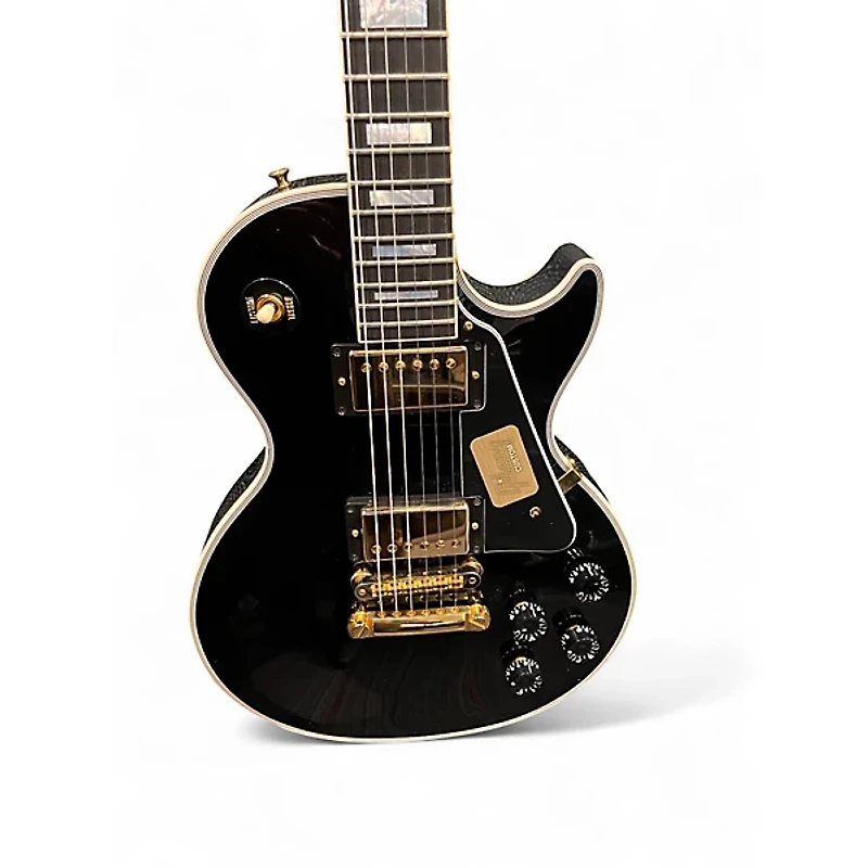 Used Gibson Custom Shop Les Paul Custom Ebony Solid Body Electric Guitar