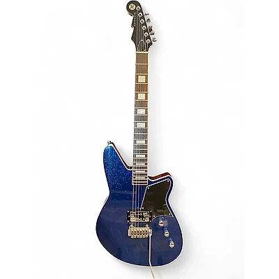 Used Reverend BAYONET CUSTOM BLUE SPARKLE Solid Body Electric Guitar
