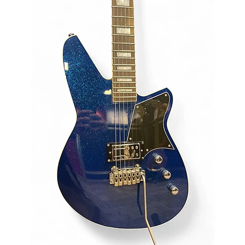 Used Reverend BAYONET CUSTOM BLUE SPARKLE Solid Body Electric Guitar