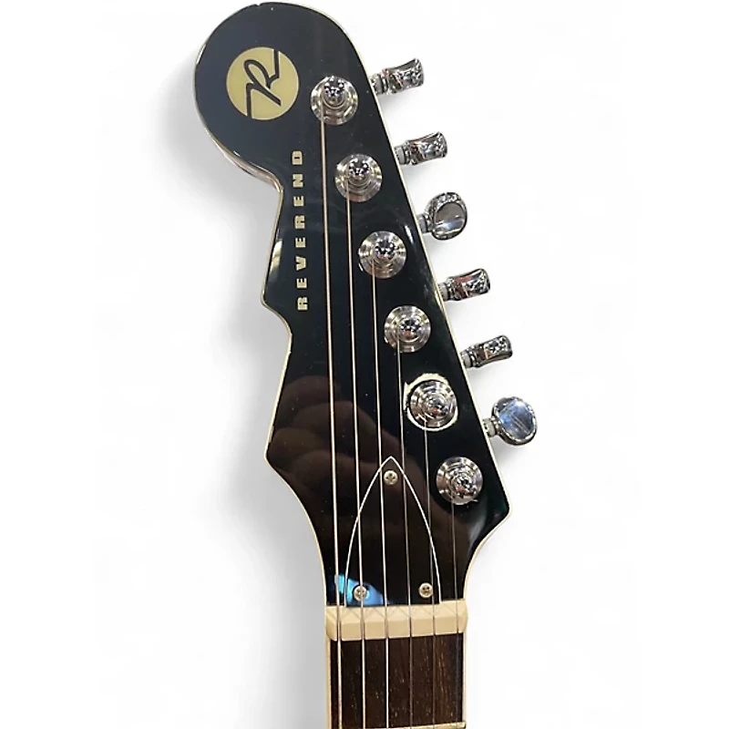 Used Reverend BAYONET CUSTOM BLUE SPARKLE Solid Body Electric Guitar