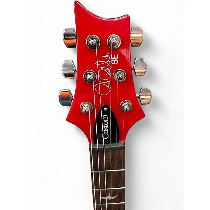 Used PRS SE Custom 24 Charcoal Cherry Burst Solid Body Electric Guitar