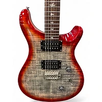 Used PRS SE Custom 24 Charcoal Cherry Burst Solid Body Electric Guitar