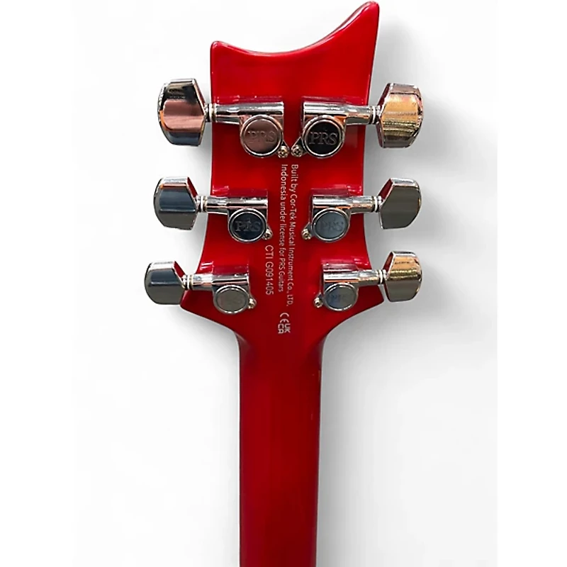 Used PRS SE Custom 24 Charcoal Cherry Burst Solid Body Electric Guitar