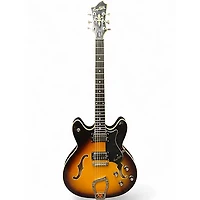 Used Hagstrom Viking Tobacco Sunburst Hollow Body Electric Guitar
