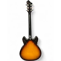 Used Hagstrom Viking Tobacco Sunburst Hollow Body Electric Guitar