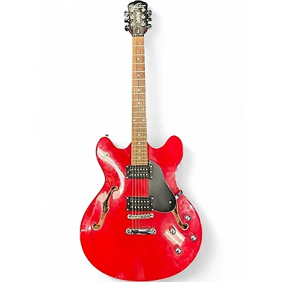 Used Oscar Schmidt OE30 Delta King Cherry Hollow Body Electric Guitar