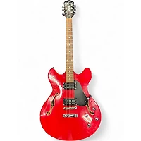 Used Oscar Schmidt OE30 Delta King Cherry Hollow Body Electric Guitar