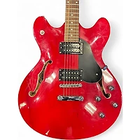 Used Oscar Schmidt OE30 Delta King Cherry Hollow Body Electric Guitar