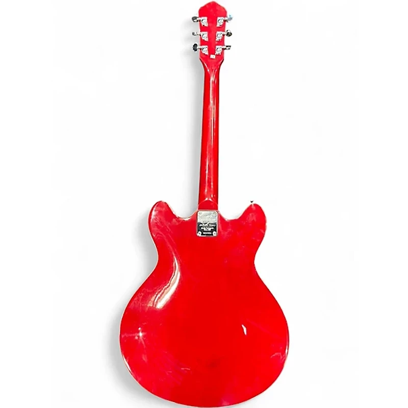 Used Oscar Schmidt OE30 Delta King Cherry Hollow Body Electric Guitar