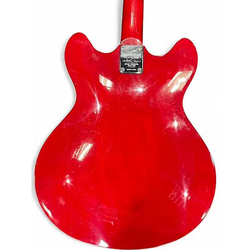 Used Oscar Schmidt OE30 Delta King Cherry Hollow Body Electric Guitar