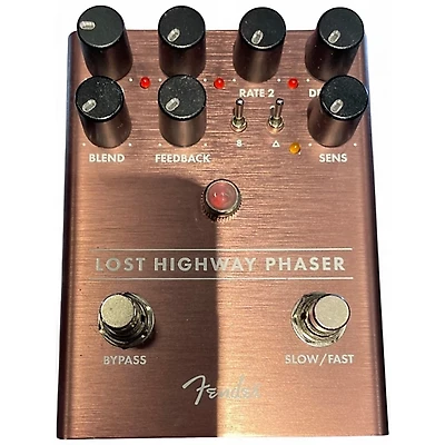 Used Fender LOST HIGHWAY PHASER Effect Pedal
