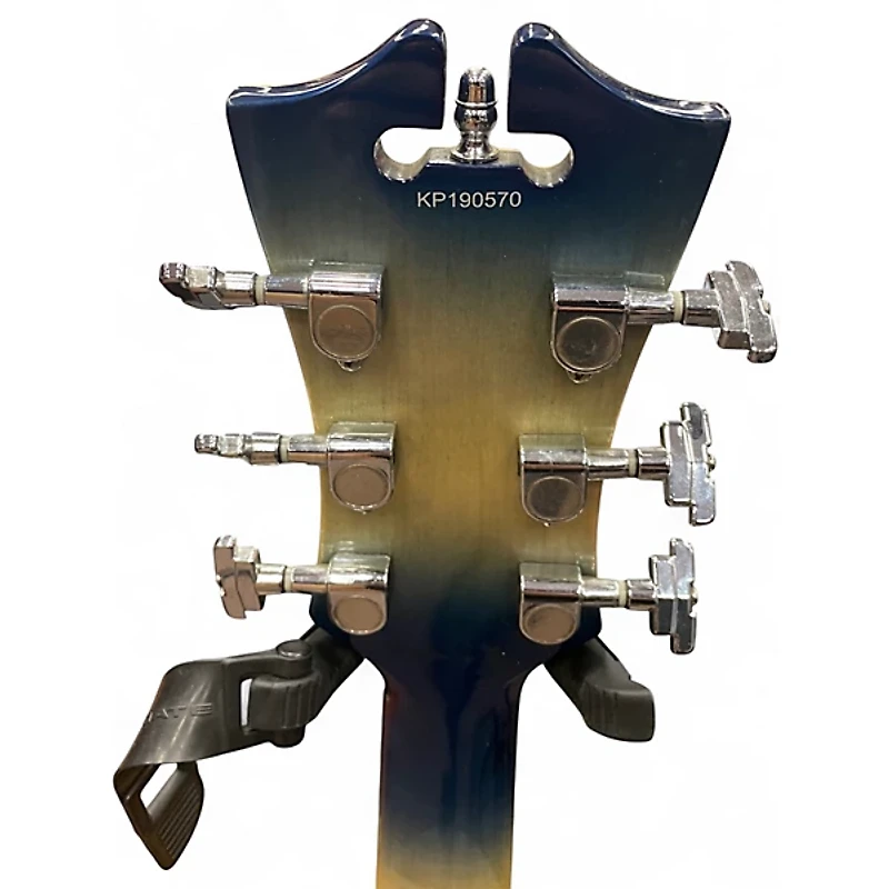 Used D'Angelico Premier Series DC Blue Burst Hollow Body Electric Guitar