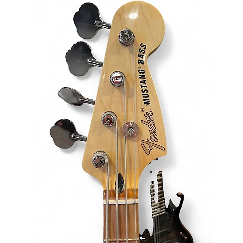Used Fender Mustang Bass Surf Green Electric Bass Guitar
