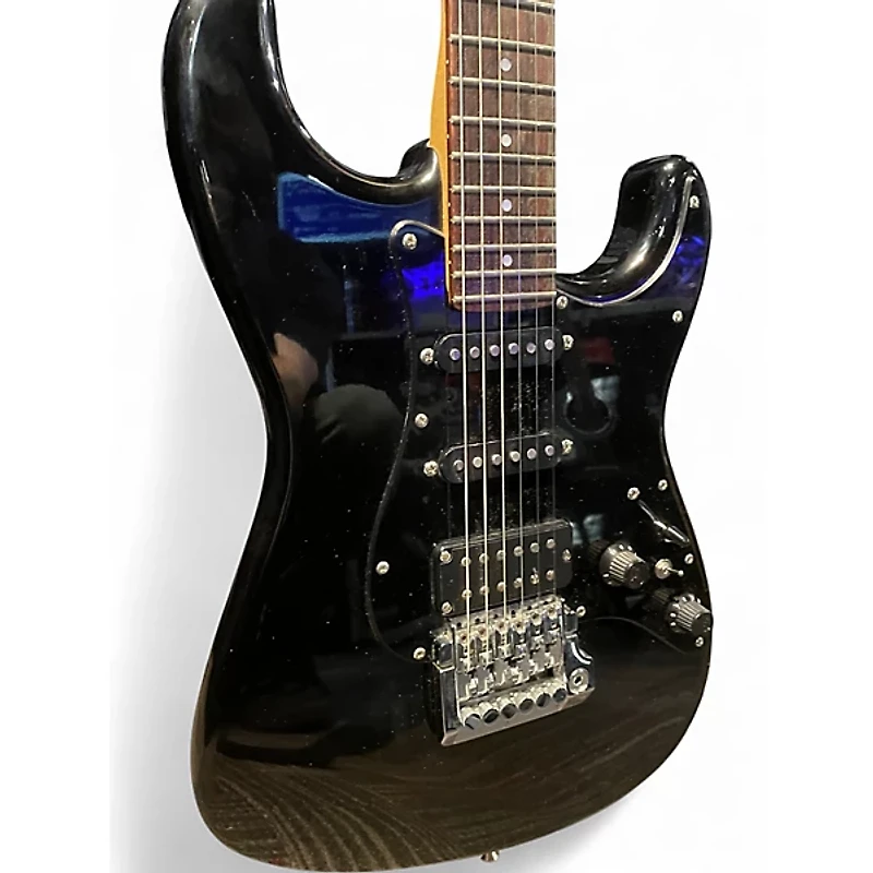 Used Fender MIJ STRATOCASTER Black Solid Body Electric Guitar