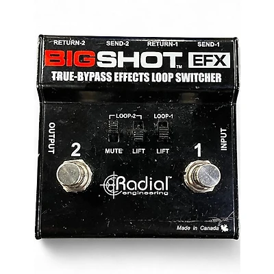 Used Radial Engineering Bigshot True Bypass FX Loop Switcher Pedal