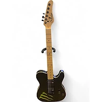 Used Schecter Guitar Research Diamond Series PT Monster Energy Black Solid Body Electric Guitar