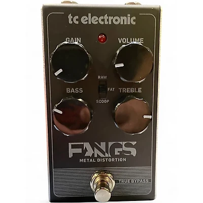 Used TC Electronic Fangs Metal Distortion Effect Pedal