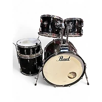 Used Pearl 5 Piece Roadshow Black Drum Kit