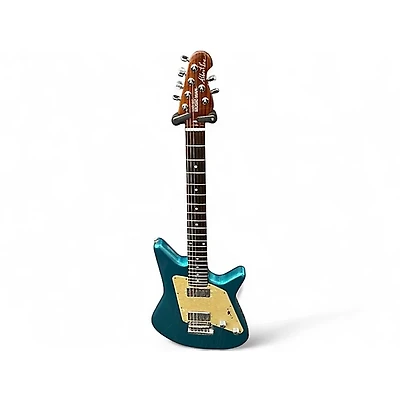 Used Ernie Ball Music Man Albert Lee Signature Tremolo METALLIC BLUE Solid Body Electric Guitar