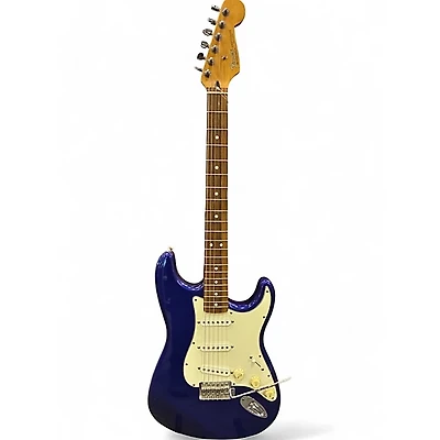 Used Fender Standard Stratocaster Midnight Blue Solid Body Electric Guitar