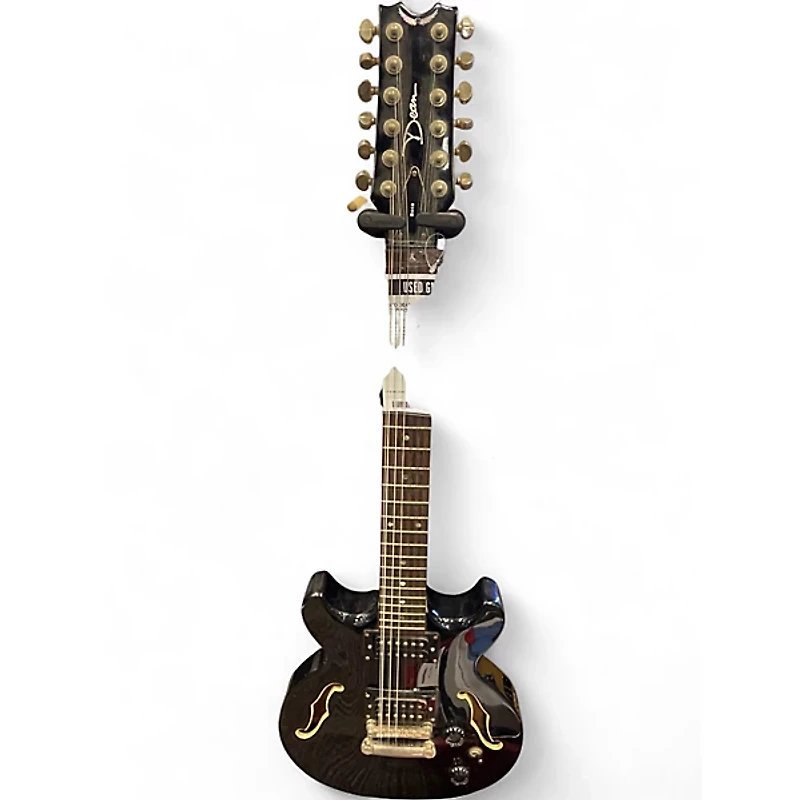 Used Dean Boca 12 Black Solid Body Electric Guitar