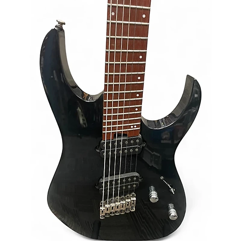 Used Ibanez RGMS7 BLACK Solid Body Electric Guitar