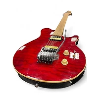 Used Sterling by Music Man SUB SERIES AXIS TRANSPARENT RED Solid Body Electric Guitar