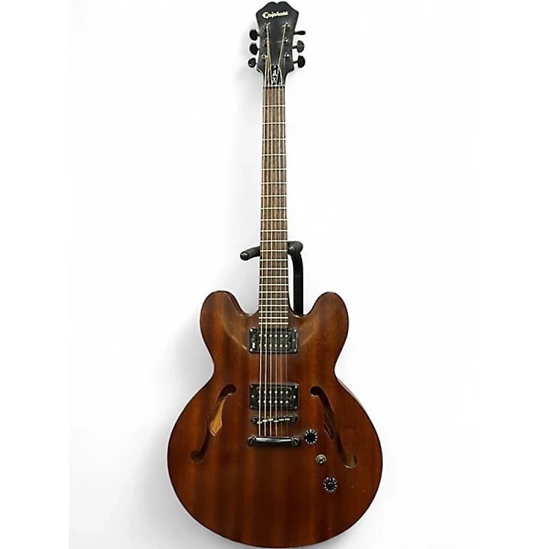 Used Epiphone Dot Studio Worn Brown Hollow Body Electric Guitar