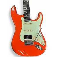 Used Big River ISABELLA STRAT Orange Solid Body Electric Guitar