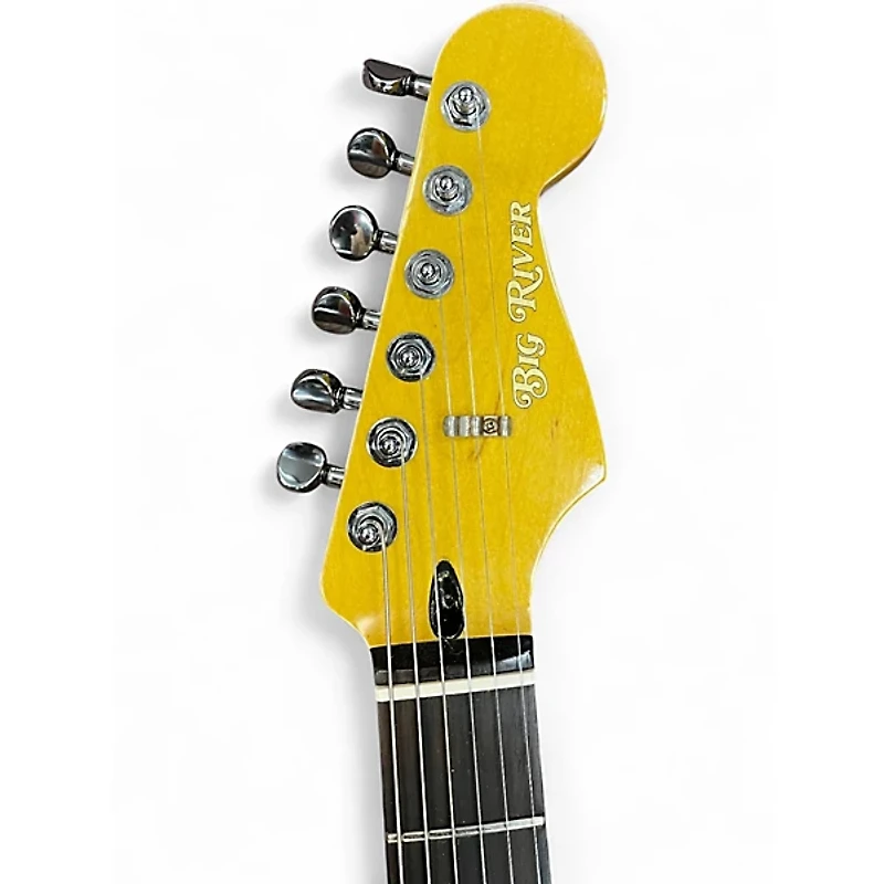 Used Big River ISABELLA STRAT Orange Solid Body Electric Guitar
