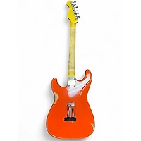 Used Big River ISABELLA STRAT Orange Solid Body Electric Guitar