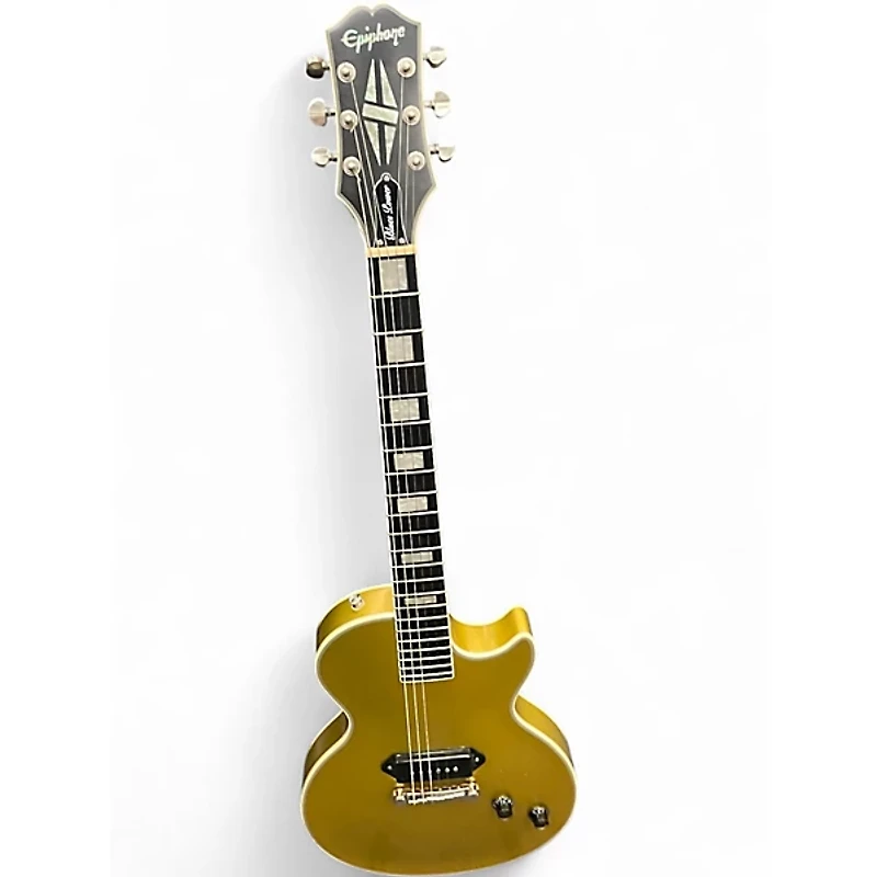 Used Epiphone BLUES POWER Gold Solid Body Electric Guitar