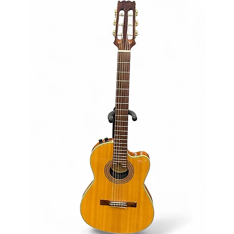 Used Aria elecord Natural Classical Acoustic Electric Guitar