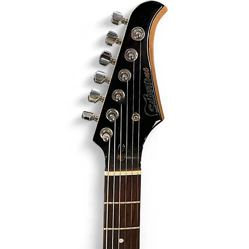 Used Silvertone ss11 Blue Solid Body Electric Guitar