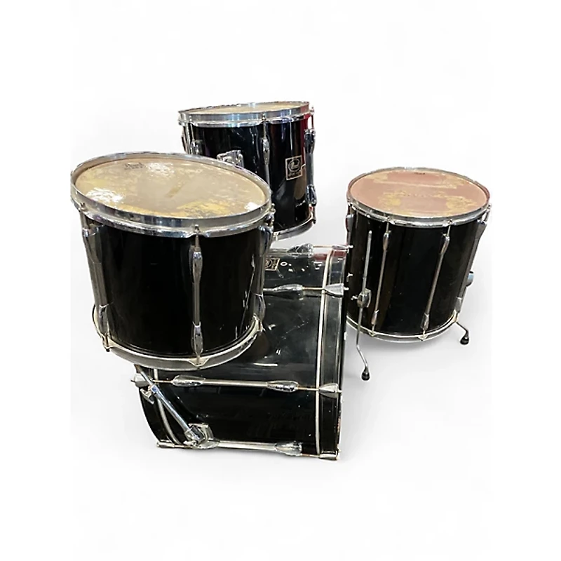 Used Pearl 4 Piece Export Black Drum Kit