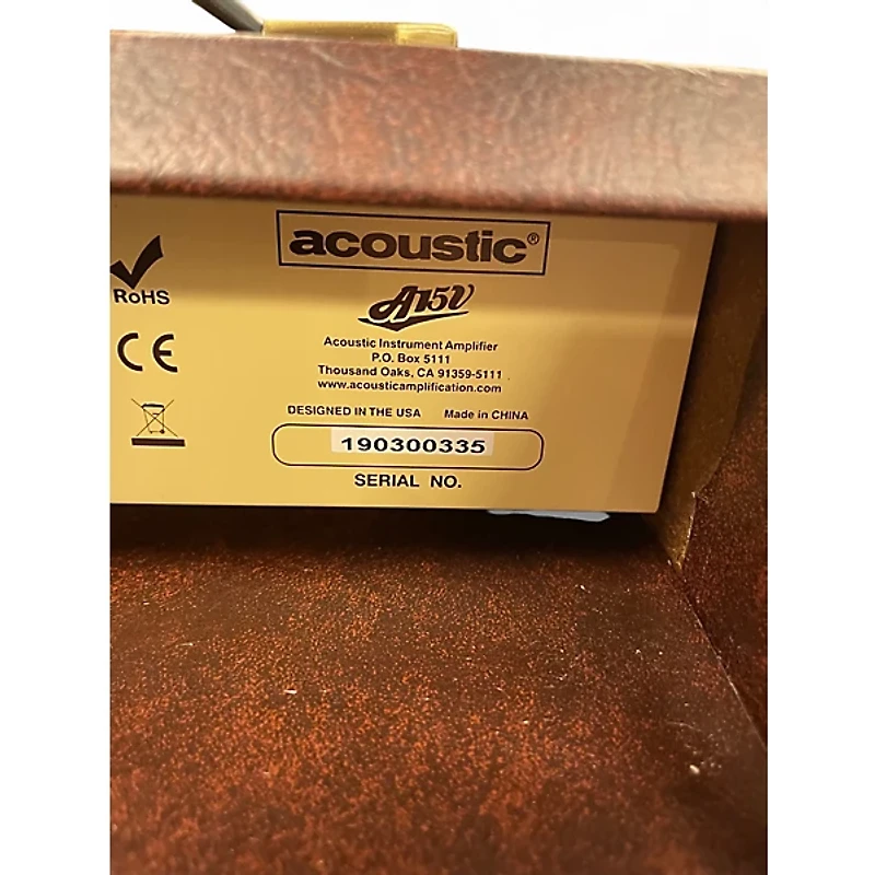 Used Acoustic A15 15W 1x6.5 Acoustic Guitar Combo Amp