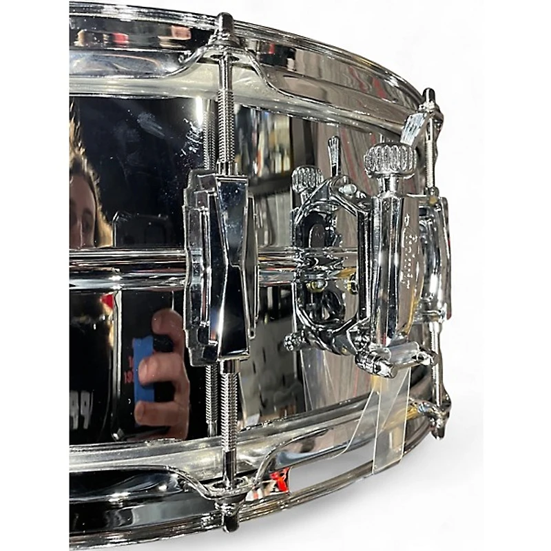 Used Ludwig 6.5X14 Supraphonic Snare Chrome Drum