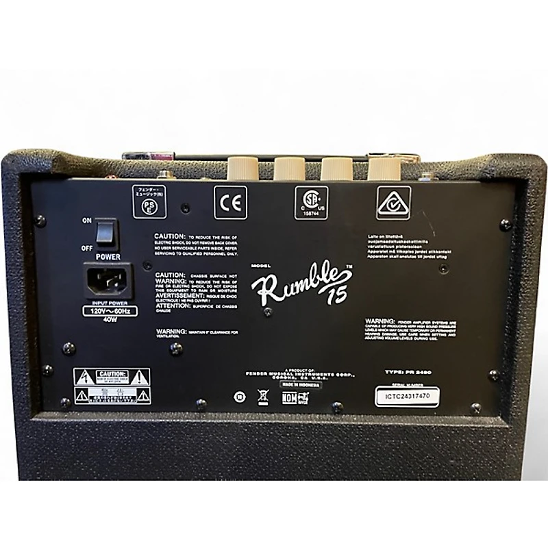 Used Fender Rumble 15 15W 1X8 Bass Combo Amp