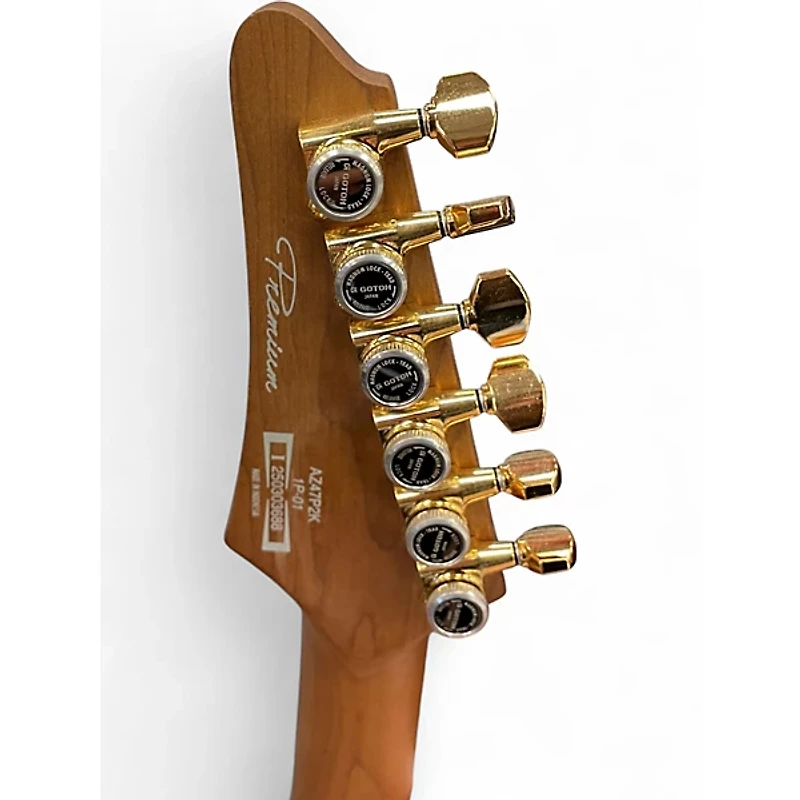 Used Ibanez AZ47P2K DRAGON EYE BURST Solid Body Electric Guitar