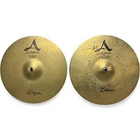 Used Zildjian 14in A Custom Hi Hat Pair Cymbal