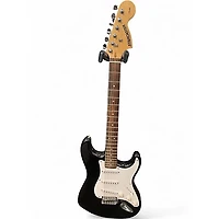 Used Starcaster by Fender Stratocaster BLACK SPARKLE Solid Body Electric Guitar