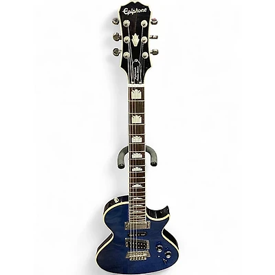 Used Epiphone Nighthawk Custom Reissue Blue Solid Body Electric Guitar