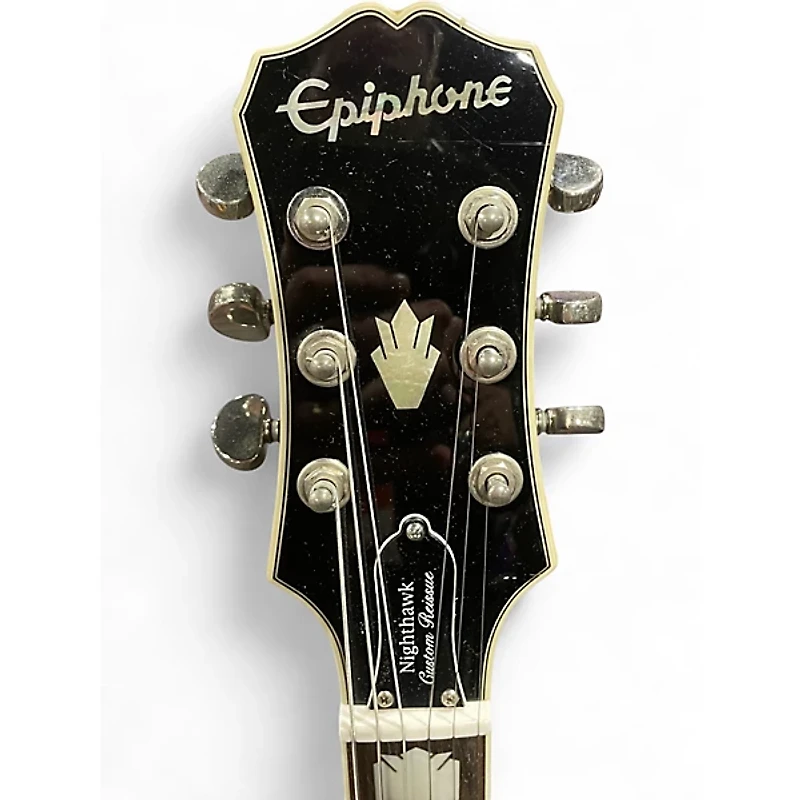 Used Epiphone Nighthawk Custom Reissue Blue Solid Body Electric Guitar