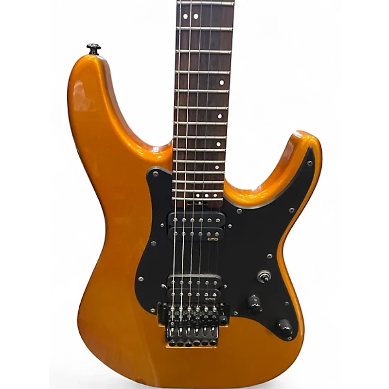 Used Schecter Guitar Research Sun Valley Super Shredder FR Lambo Orange Solid Body Electric Guitar