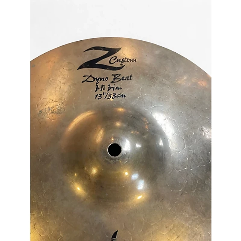 Used Zildjian 13in Z Custom Dyno Beat Hi Hat Bottom Cymbal
