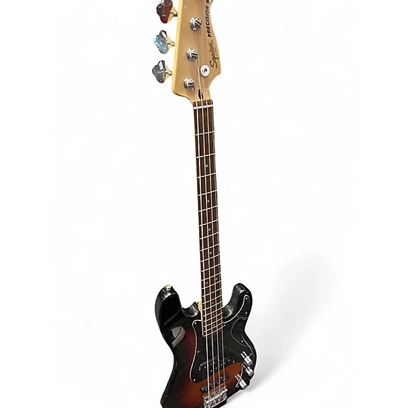 Used Squier Precision Bass 2 Tone Sunburst Electric Bass Guitar