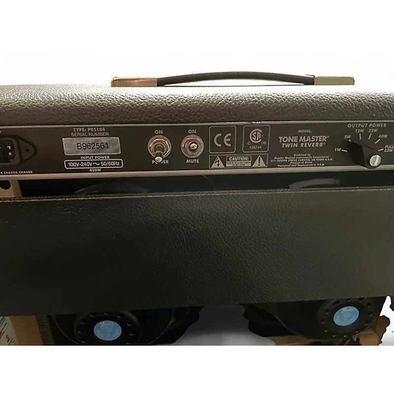 Used Fender Tone Master Twin Reverb 100W 2x12 Guitar Combo Amp