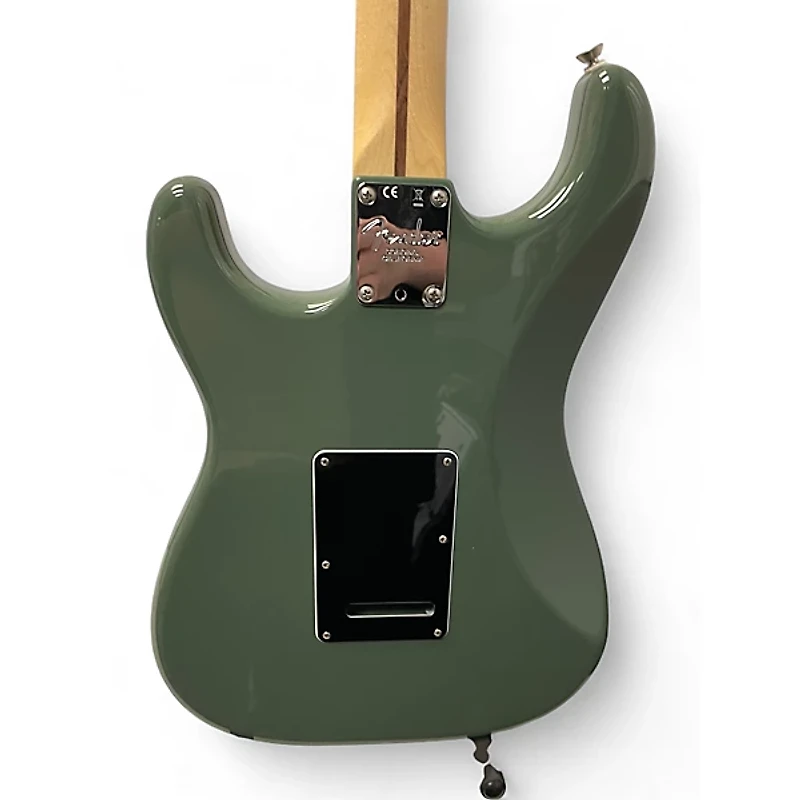 Used Fender American Professional Stratocaster SSS Antique Olive Solid Body Electric Guitar