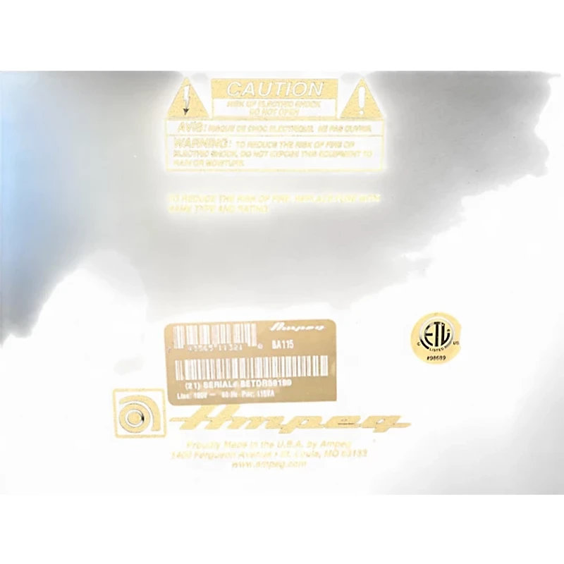 Used Ampeg BA115 Bass Combo Amp