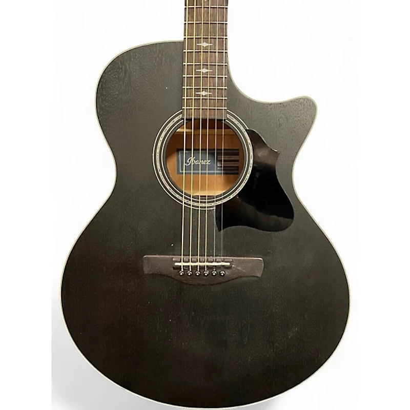 Used Ibanez AE140-WKH Black Acoustic Electric Guitar